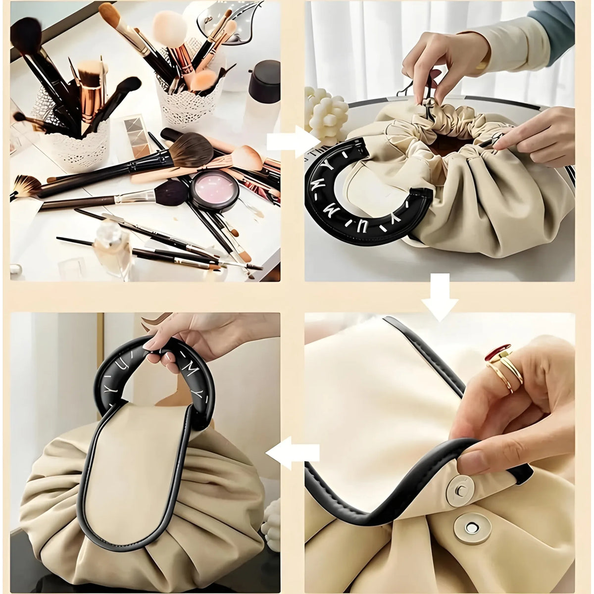 Onyx Essential Polyester Lazy Makeup Organizer Bag