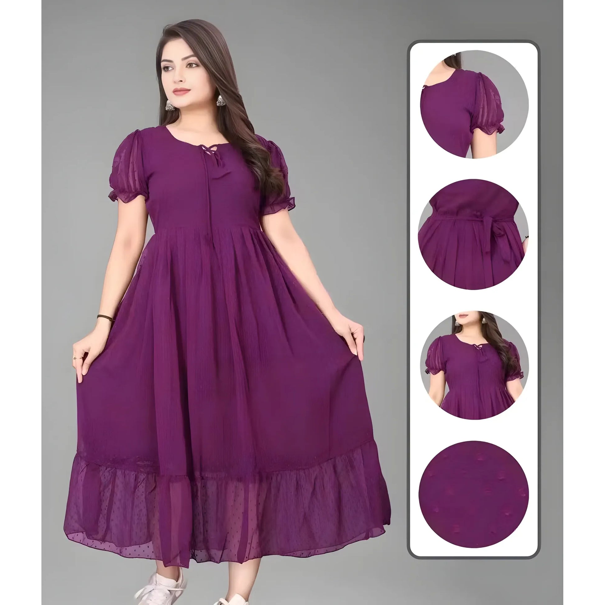 Lyra Solid Maxi Dress