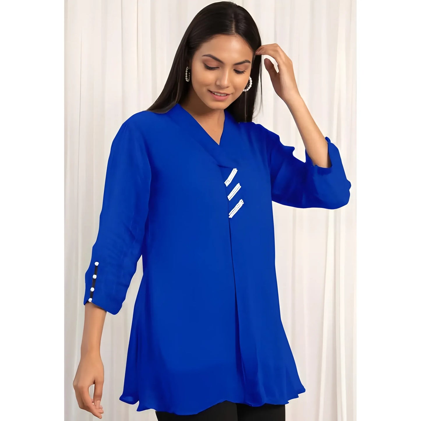 Aria Solid Shirt Top