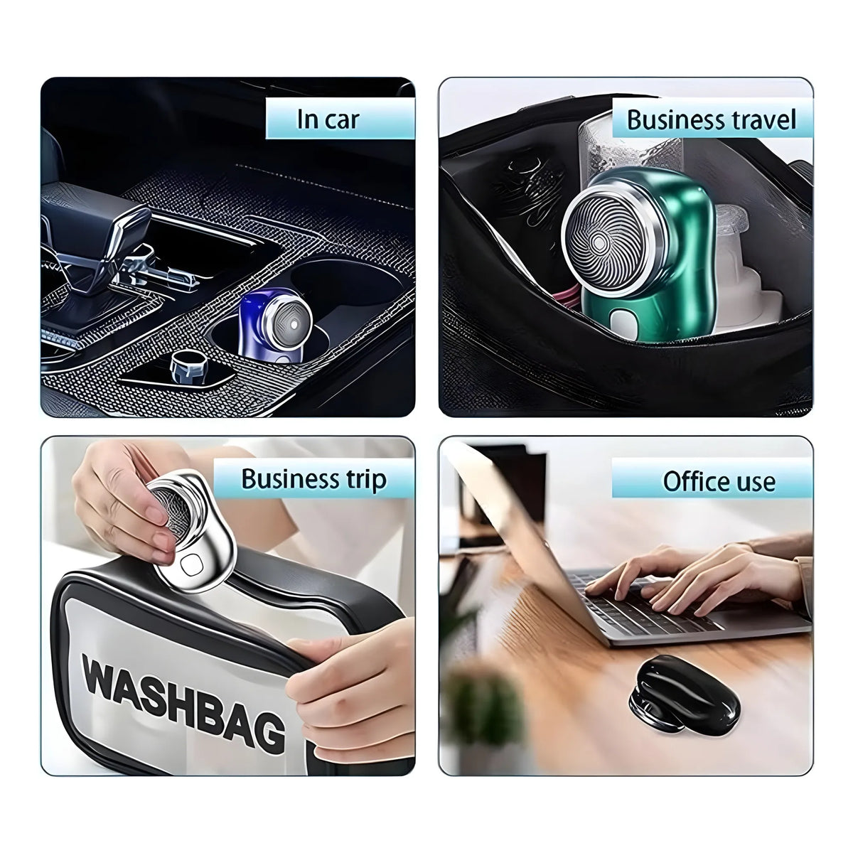 Prism Essential Stainless Steel Mini Electric Portable Shaver For Men