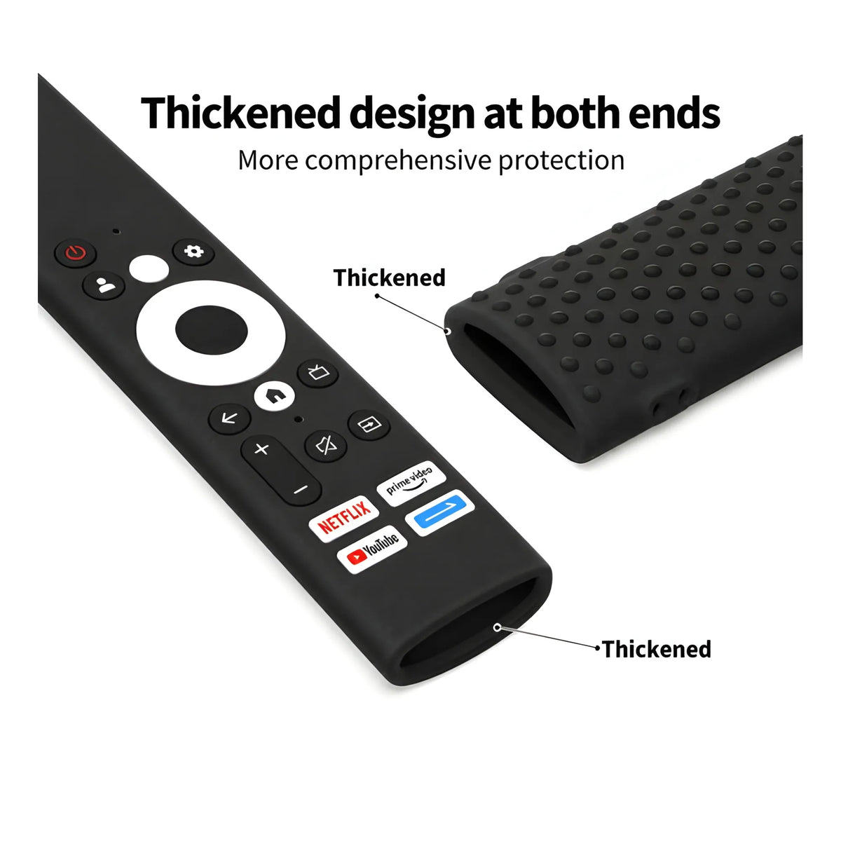 Onyx Essential Silicone Protective Cover for Lloyd Smart TV Remote Soft Silicone Case Only