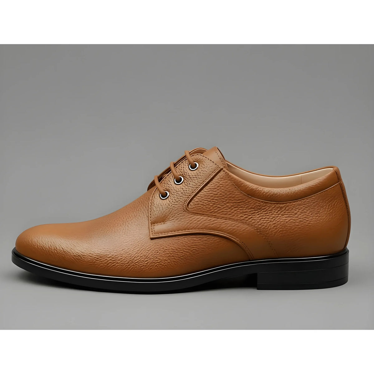 Camel Men's Synthetic Leather Solid Lace-Up Formal Shoes