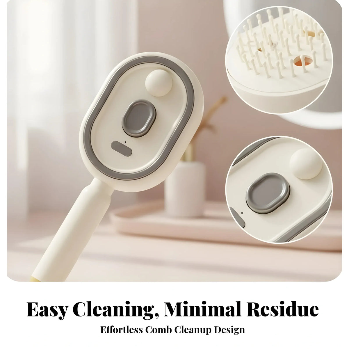 Prism Essential Plastic Handheld Steam Hair Brush Comb