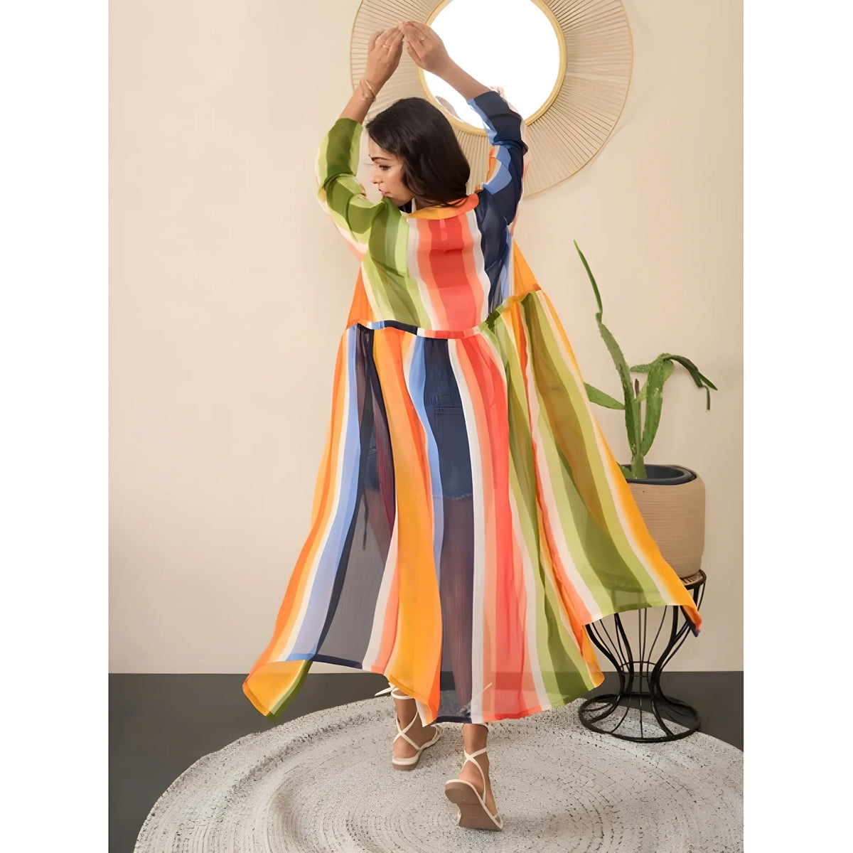 Women's Polyester Crepe Printed Long Sleeves Shrug (multicolor) | Women Signature Collection