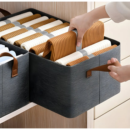 Slate Solid Nylon, Stainless Steel 26 Litter Wardrobe Organizer For Clothes Storage Box