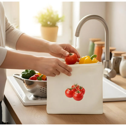 Sand Essential Cotton Vegetable Bag Size 12*12 - 10 Pieces Set