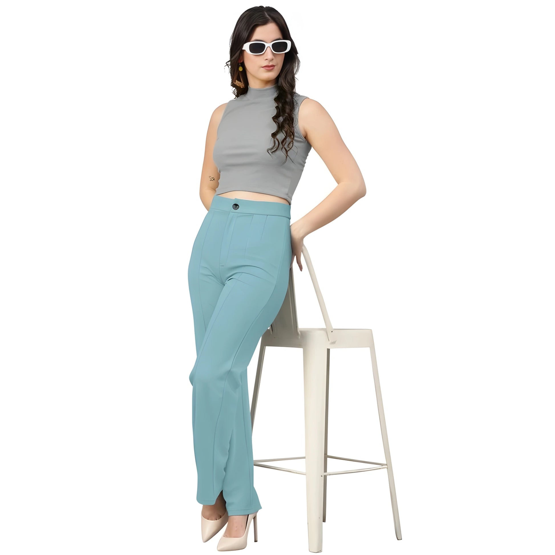 Luna Cow Pattern Trousers