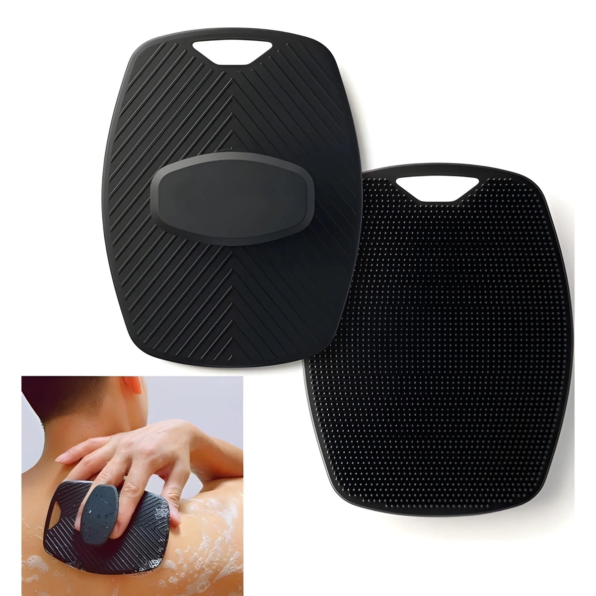 Onyx Essential Silicone Body Scrubber Bath Brush