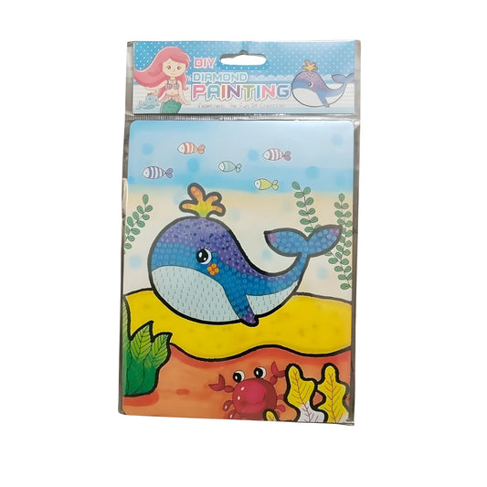 Pack Of_2 Diamond Painting Kit - Dolphin |   Cardboard  |   Stationery | 2+ Years
