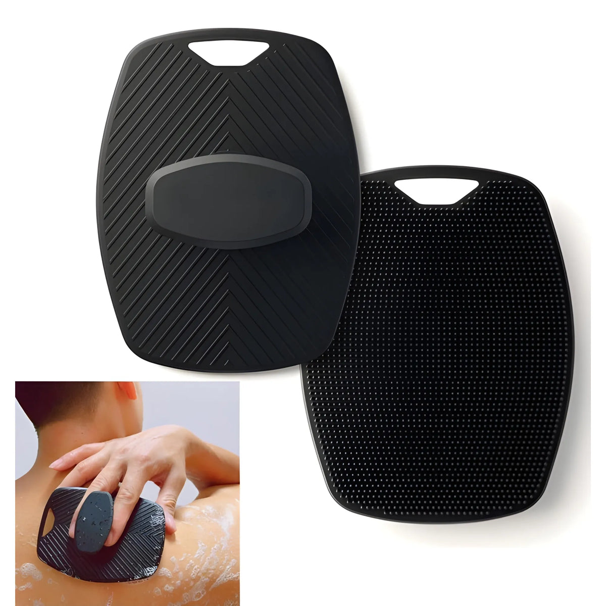 Onyx Essential Silicone Body Scrubber Bath Brush