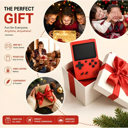 Crystal Essential Plastic Retro Handheld Gaming Console for Kids