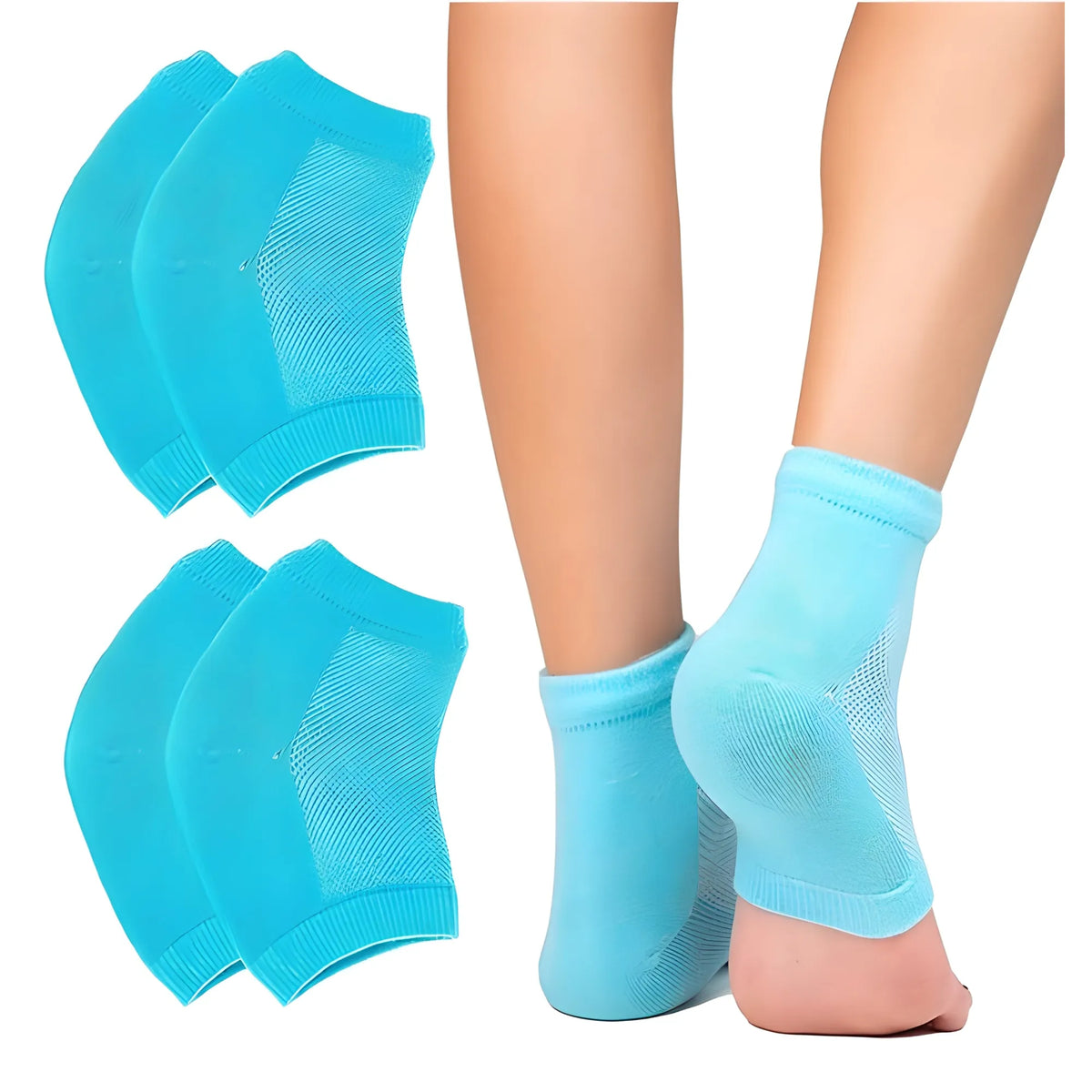 Sapphire Essential Half Gel Cotton Heel Socks