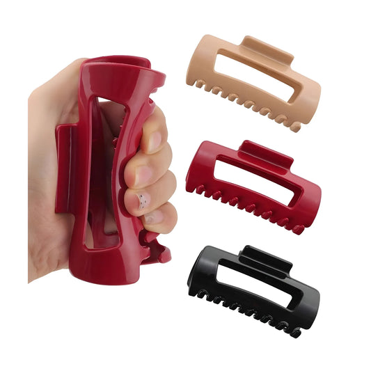 Silicone Soft Hair Claw Clips Big Size (Multicolor)