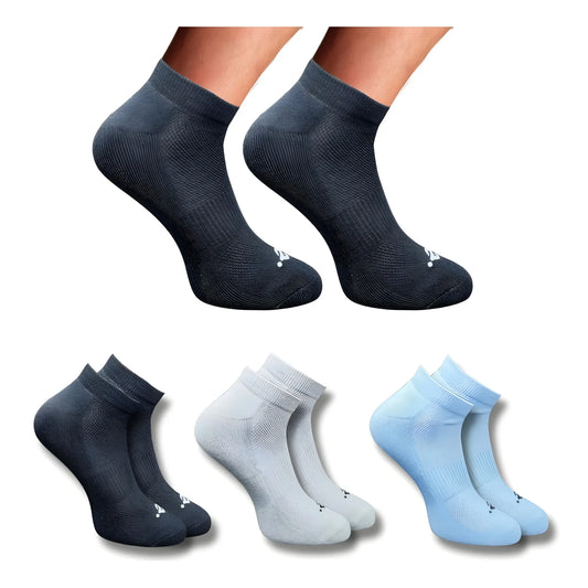 3_Pair Set Unisex Casual Cotton Printed Low Cut Socks (Multicolor)