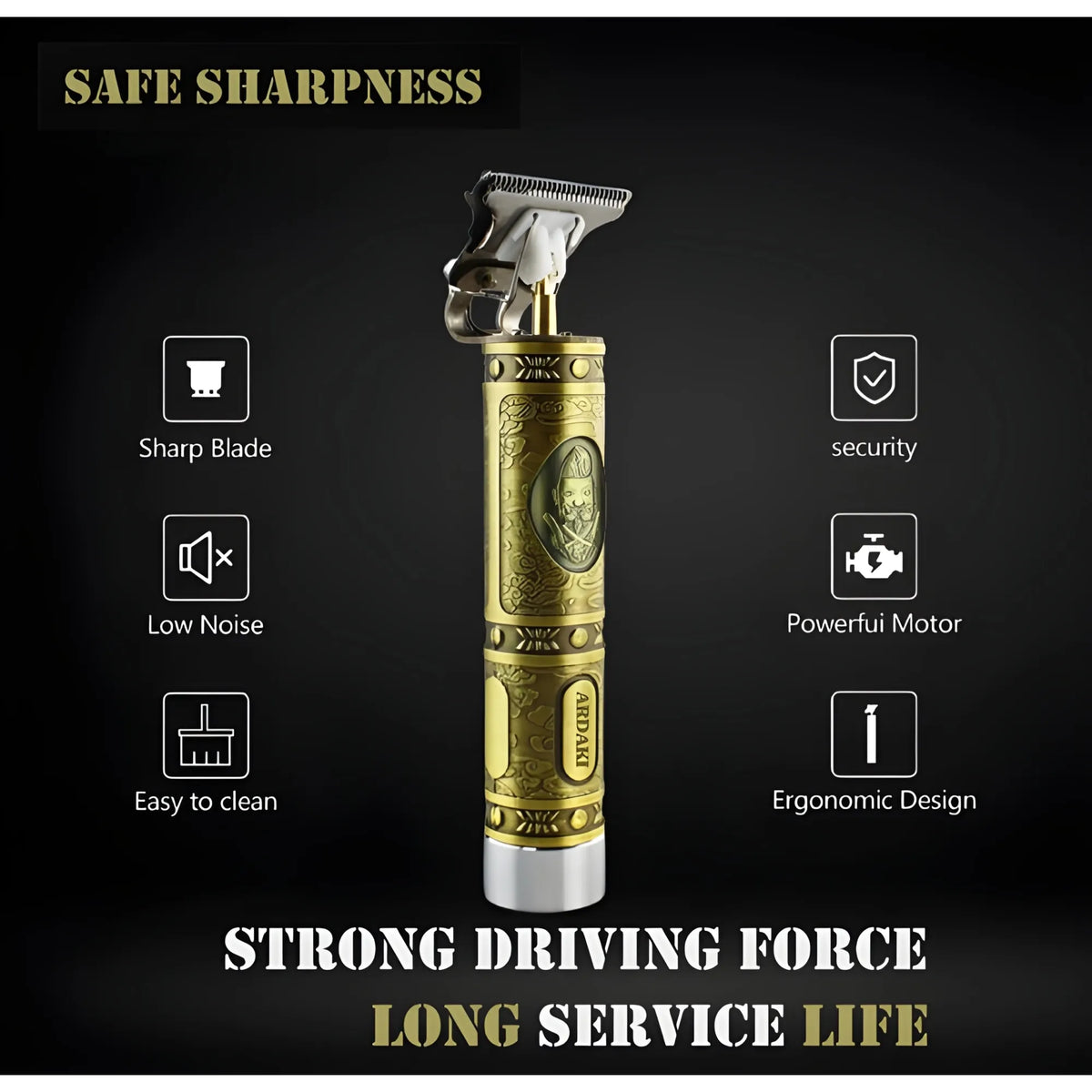 Prism Essential Stainless Steel Hair Trimmer for Men