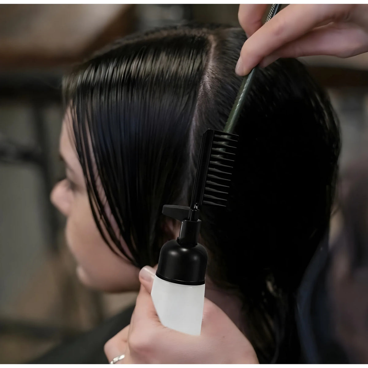 Onyx Essential Plastic Root Comb Hair Dye Applicator Bottle