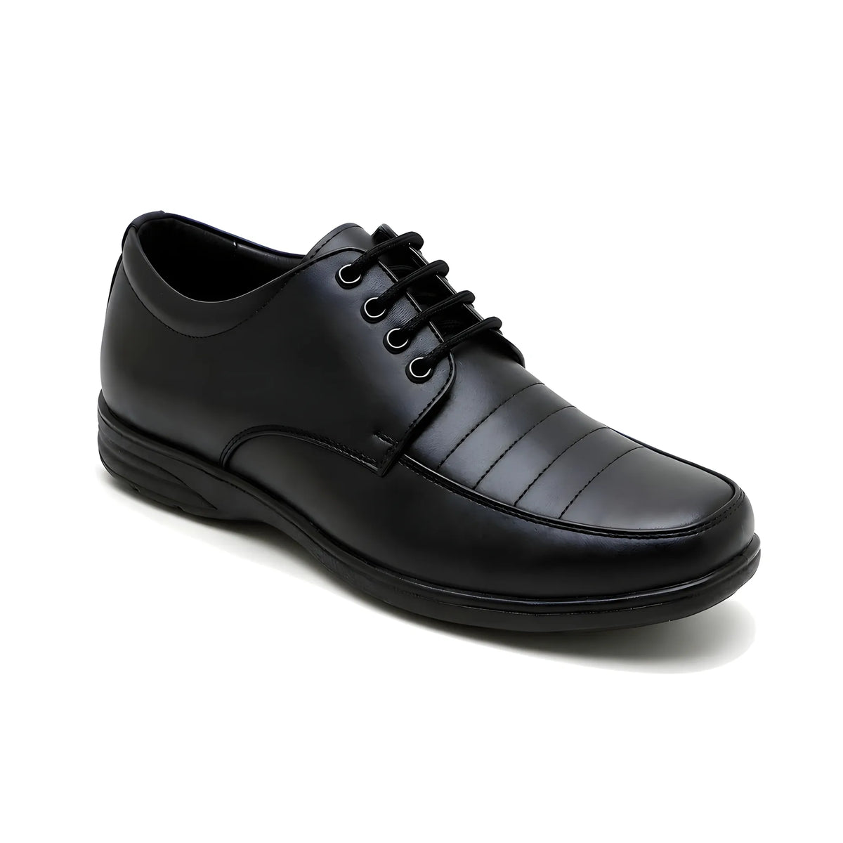Onyx Men's Synthetic Leather Solid Lace-Up Formal Shoes