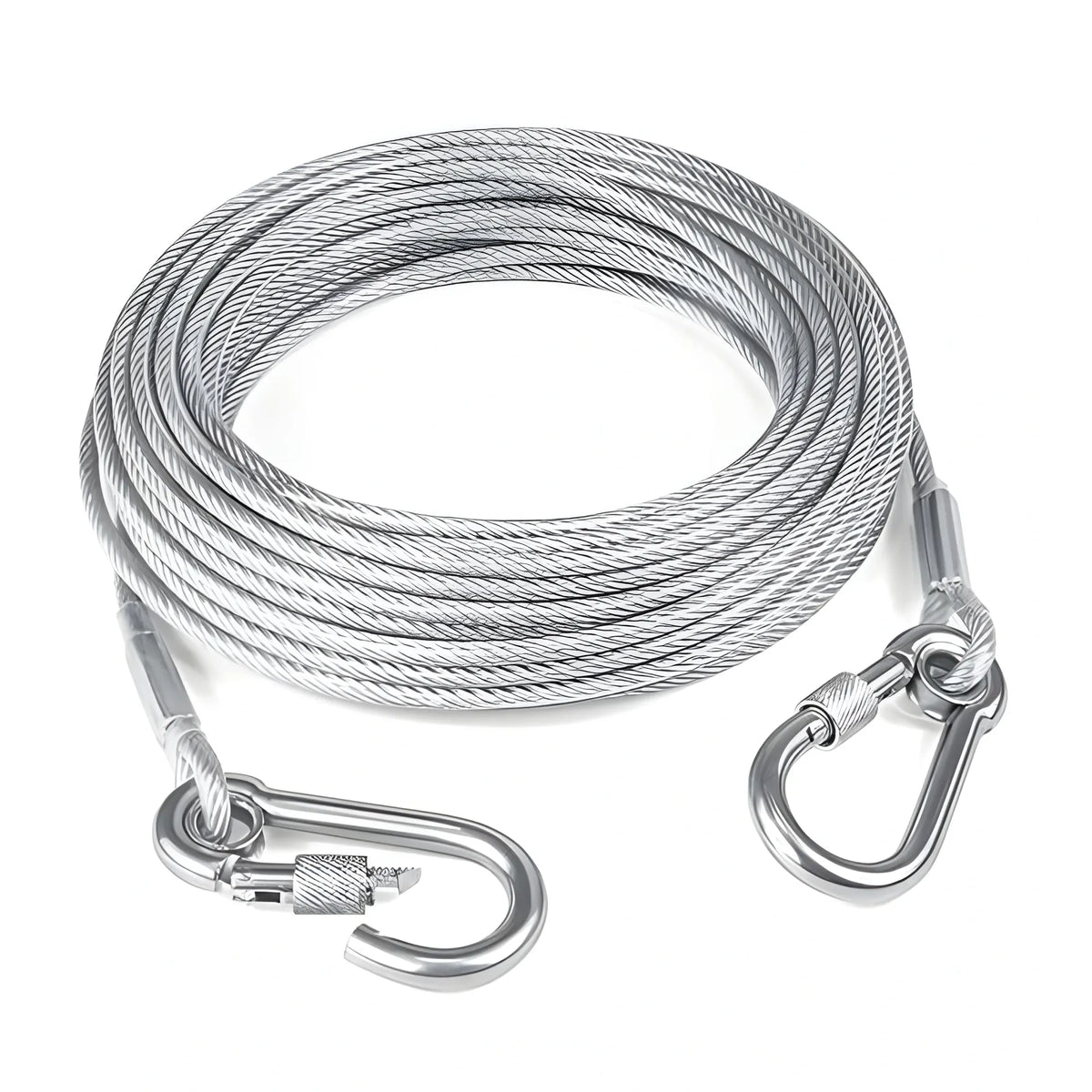 Sterling Essential Stainless Steel Clothes Drying Rope With Hooks 10 Meter