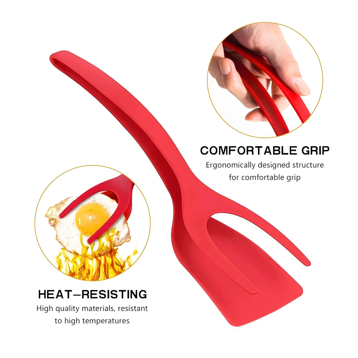 Prism Essential Silicone 2-In-1 Kitchen Spatula