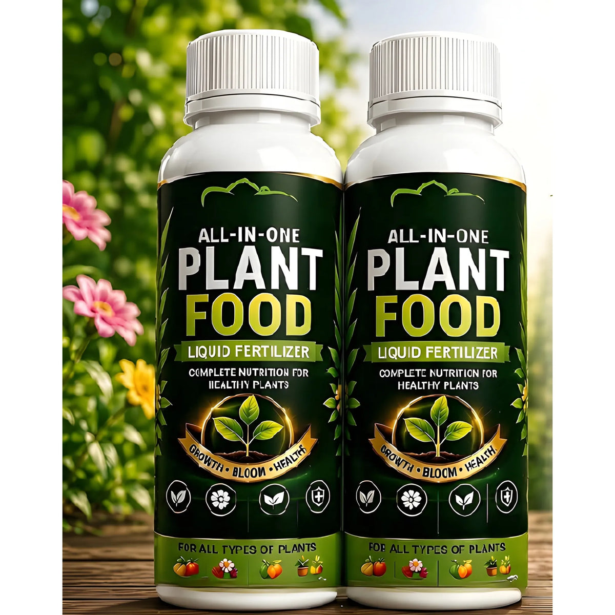 Signature Essential Pack of 2 All-in-One Plant Food Liquid Fertilizer Bottles - 100 ML