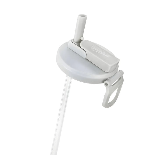 Plastic Reusable Soda Can Lid With Straw (Multicolor)