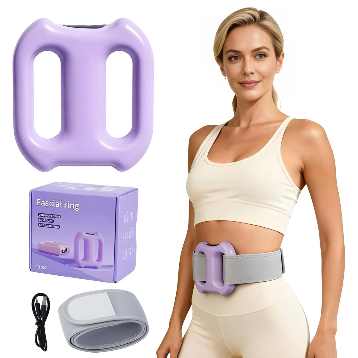 Sapphire Essential Plastic Fascial Ring Massager