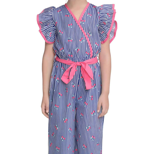 Blush Emilia Striped Flutter Jumpsuit