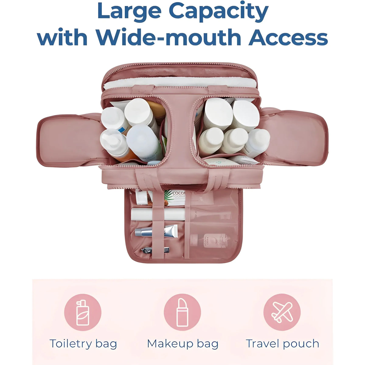 Signature Essential Polyester 4-In-1 Travel Toiletry Bag