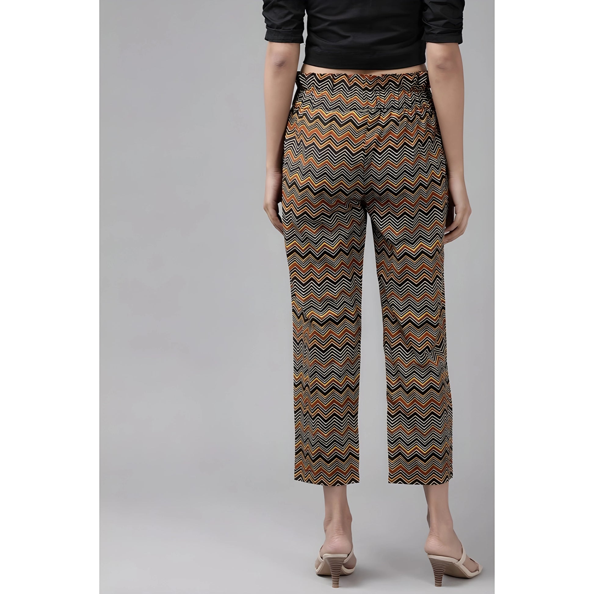 Sage Printed Trousers