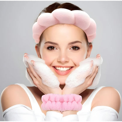 Rose Essential Spa Headband And Wristband Set