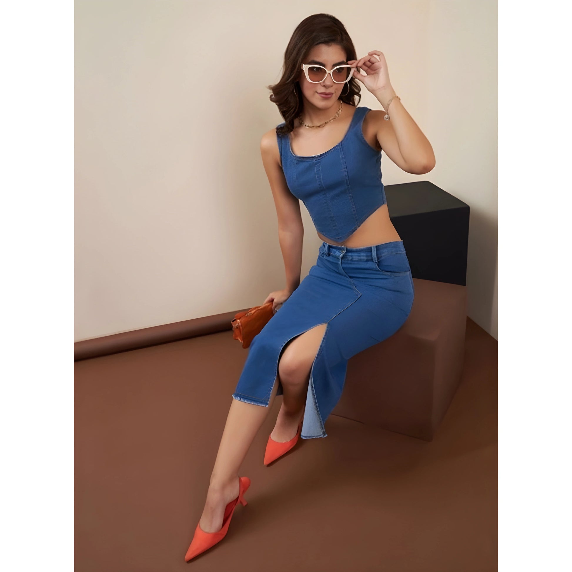 Kaira Solid Skirt