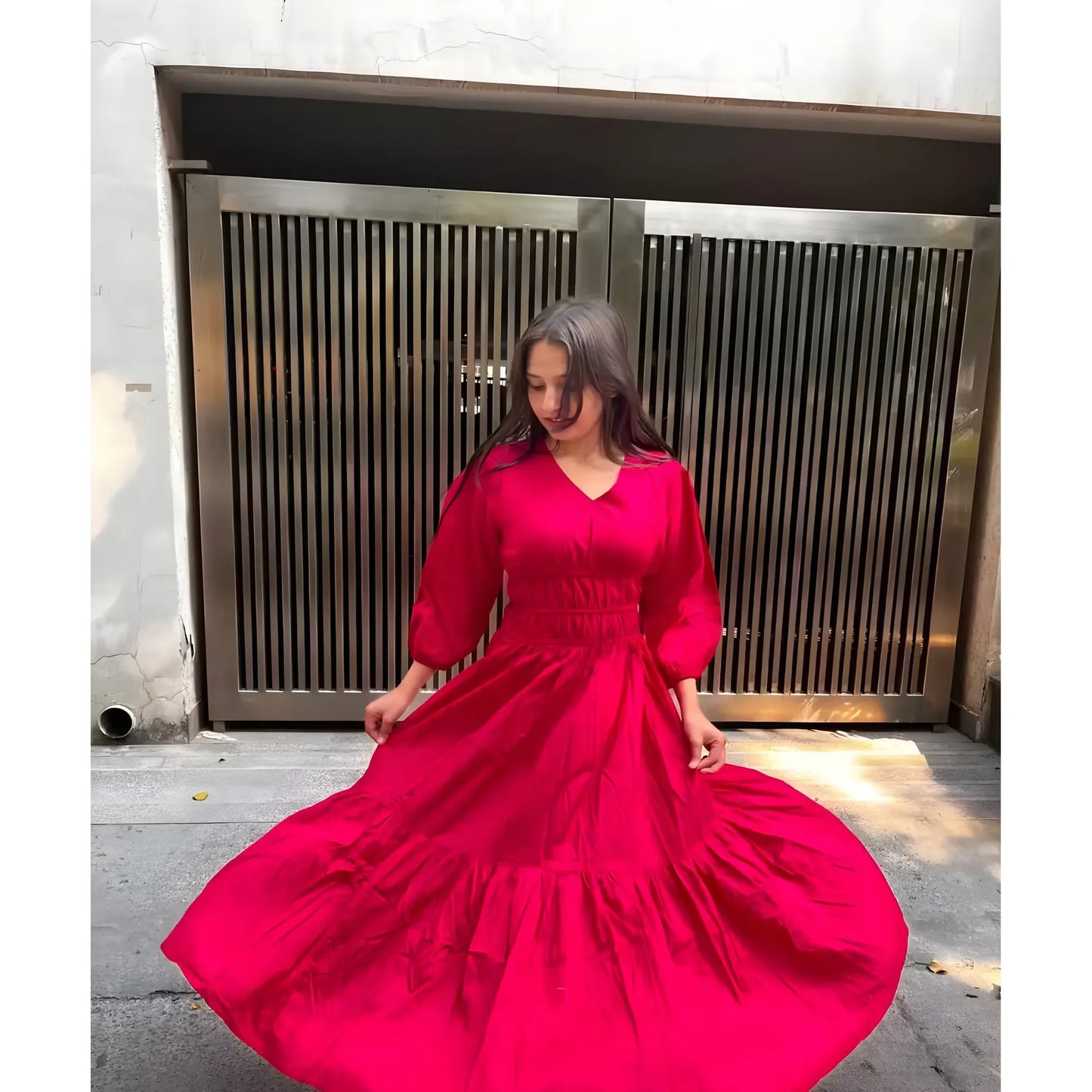 Cleo Solid Maxi Dress
