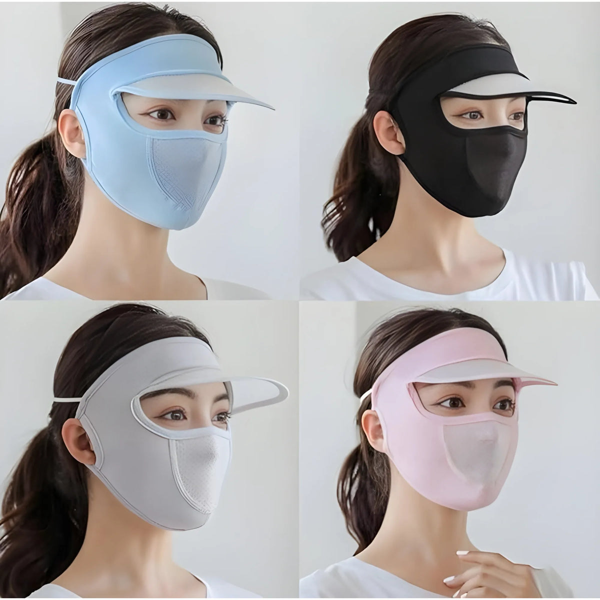 Prism Essential Elastic Women Cap With Mask