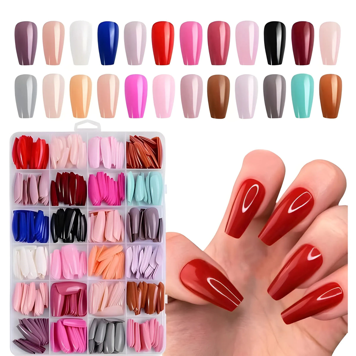 Prism Essential ABS 576 Pcs Nails Set