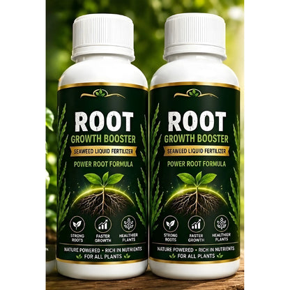 Signature Essential Pack of 2 Root Growth Booster Seaweed Liquid Fertilizer Bottles - 100 ML