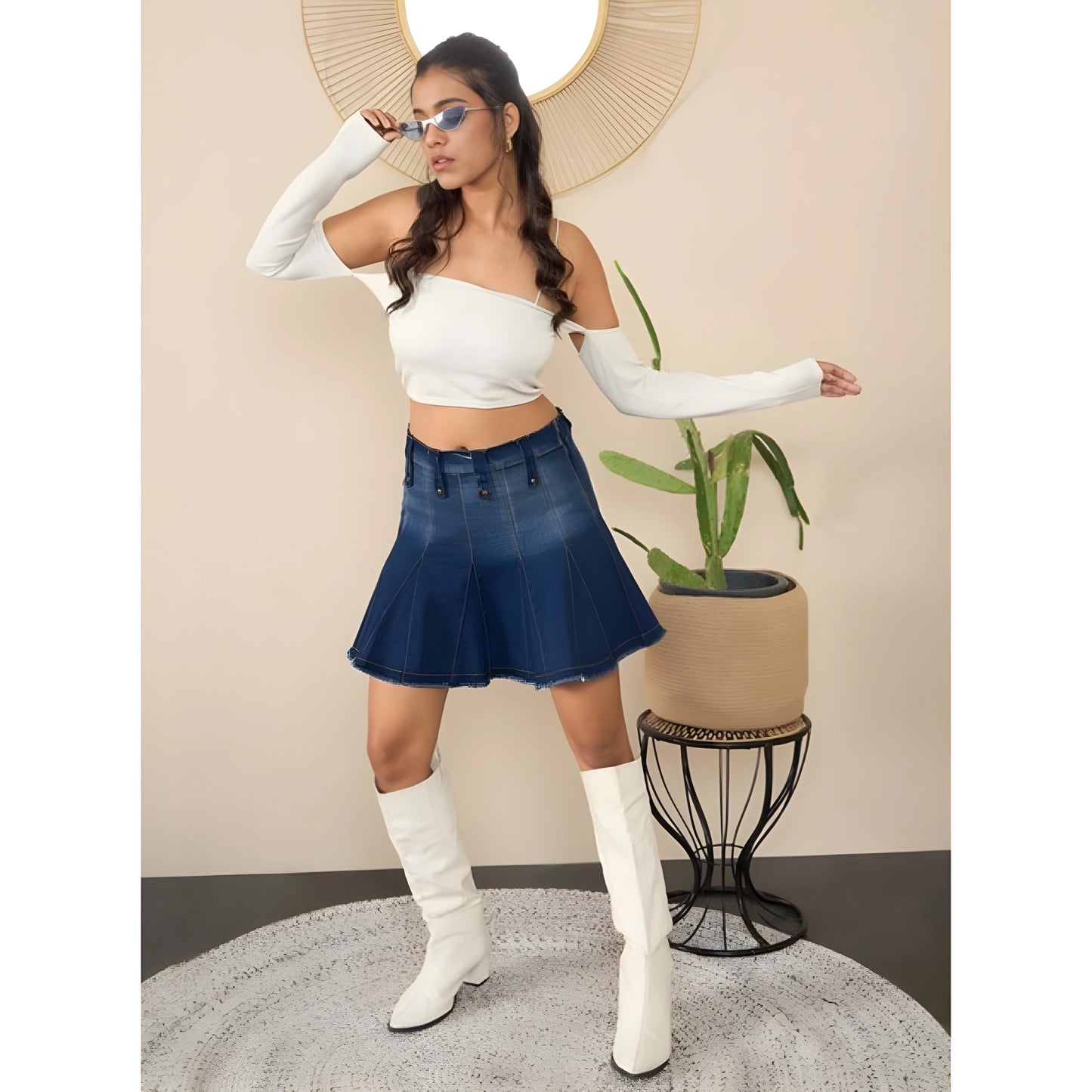 Iris Washed Skirt