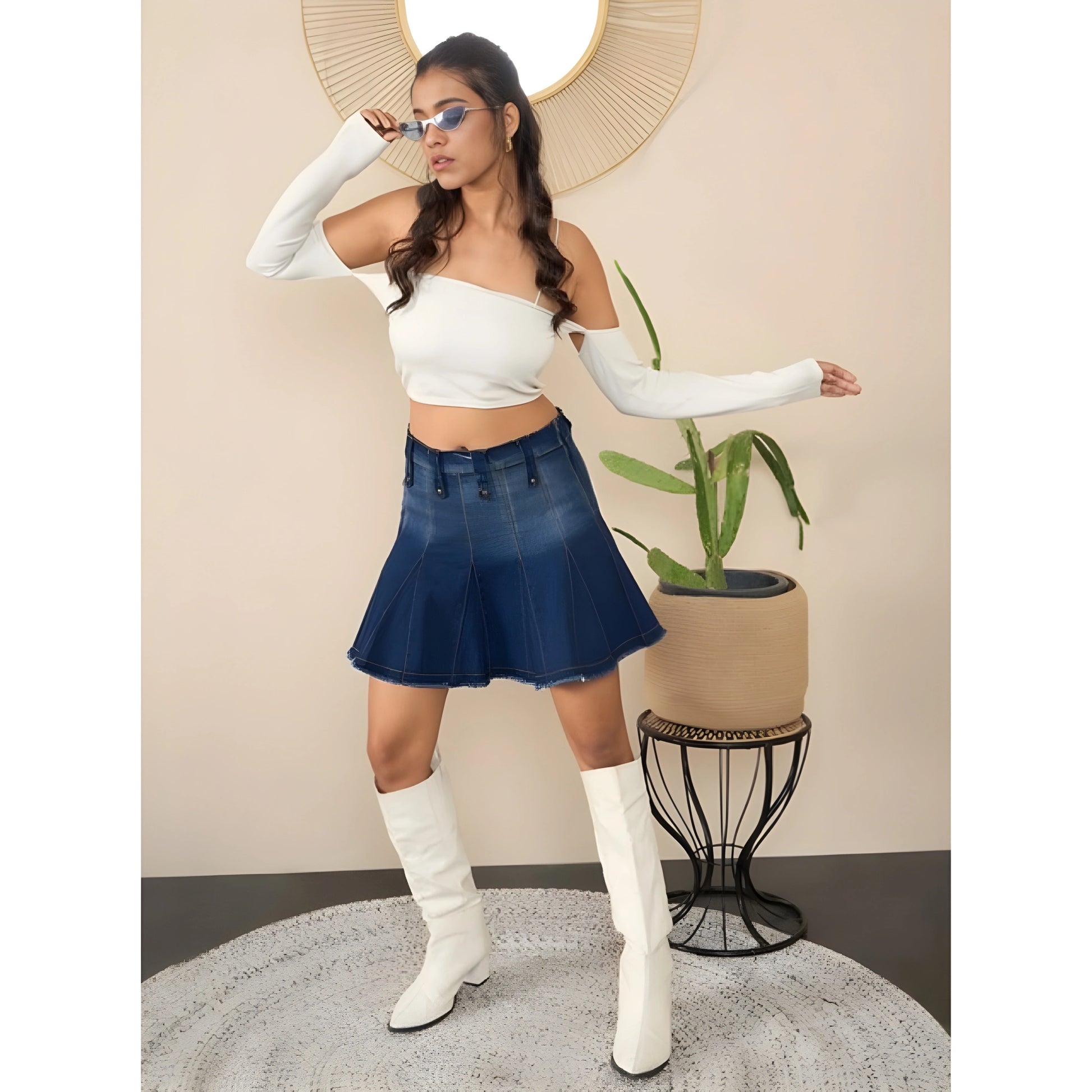 Iris Washed Skirt