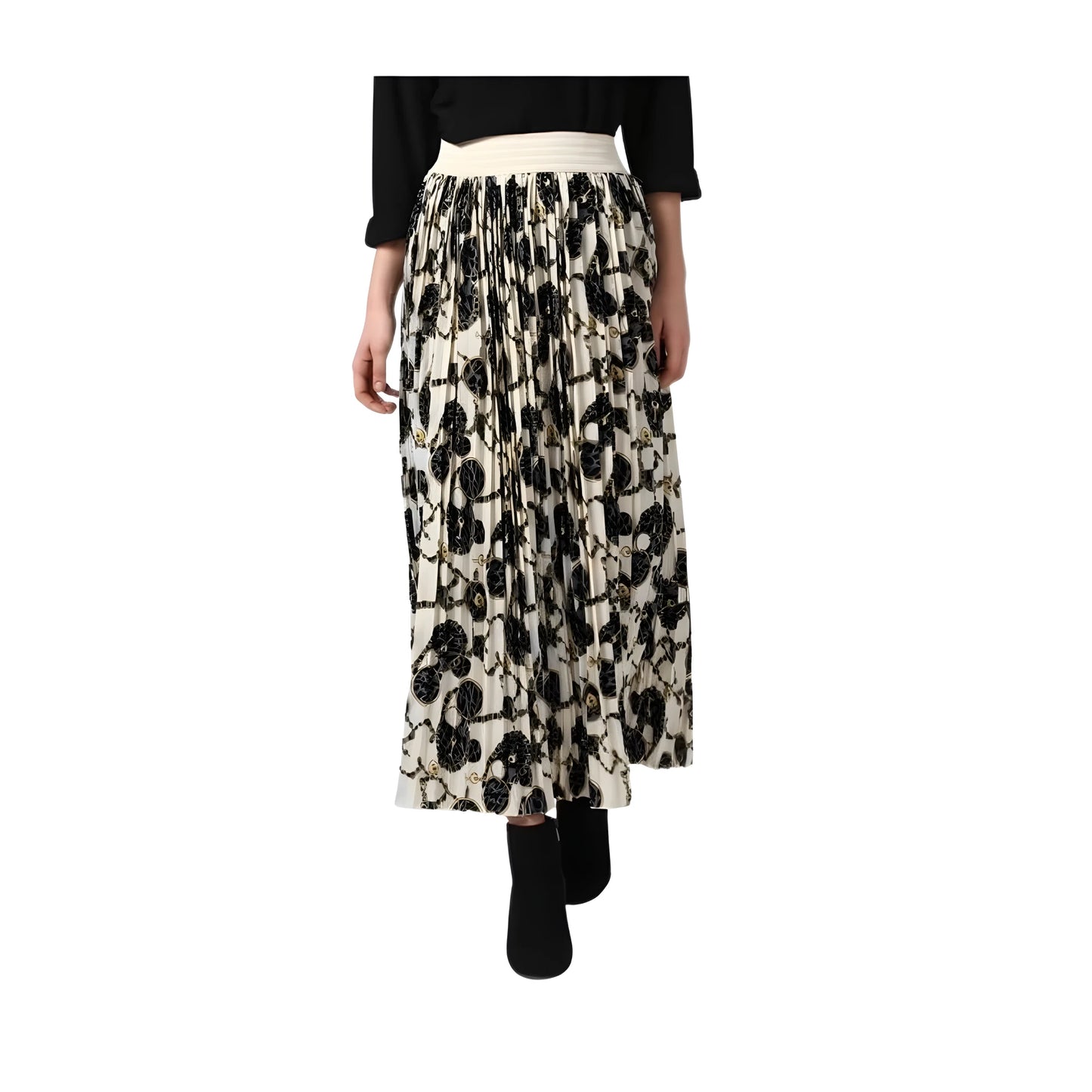Thea Chain Print Skirt