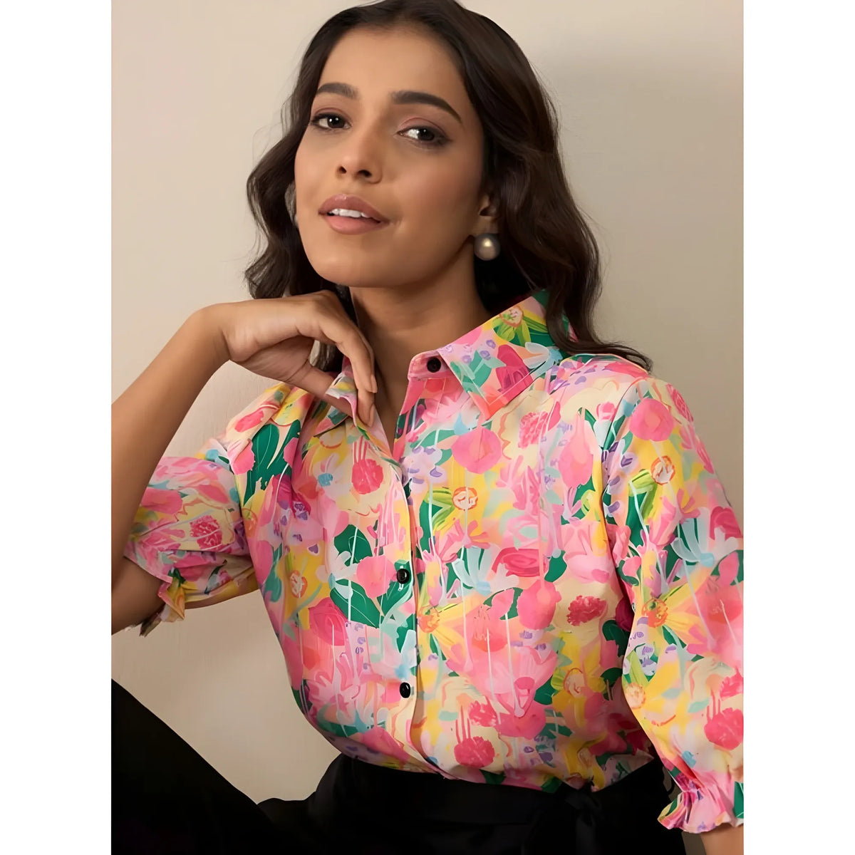 Women's Polyester Floral Half Sleeves Jumpsuit (multicolor) | Women Signature Collection