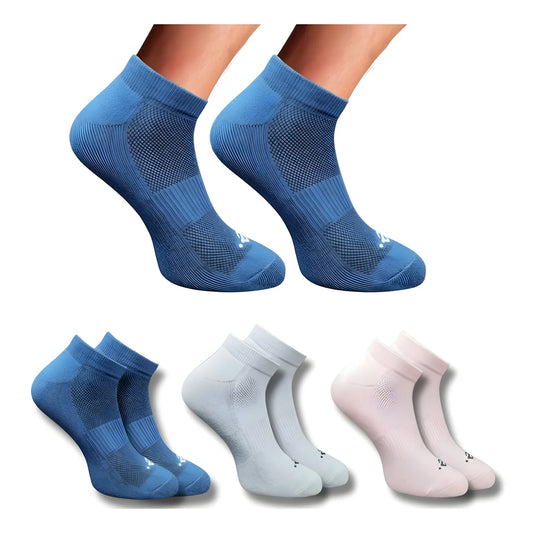 3_Pair Set Unisex Casual Cotton Printed Low Cut Socks (Multicolor)