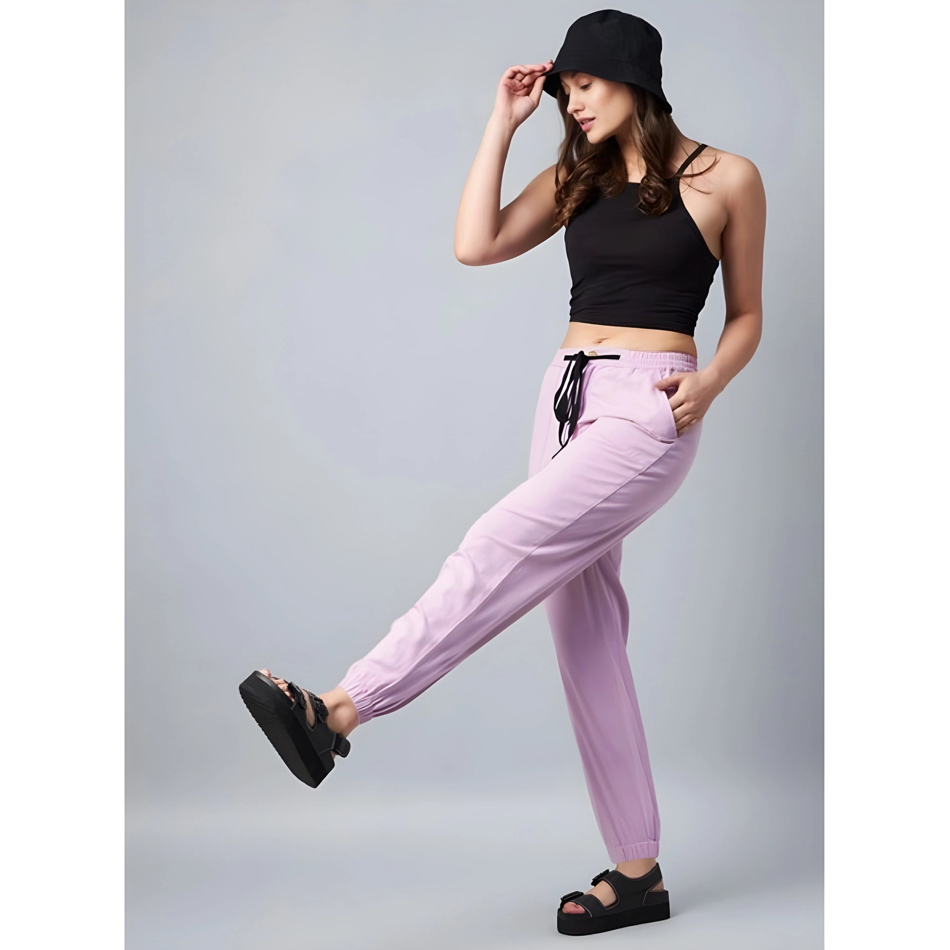 Della Solid Trousers