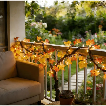 Prism Essential Plastic-Copper Maple Leaf Tree Light