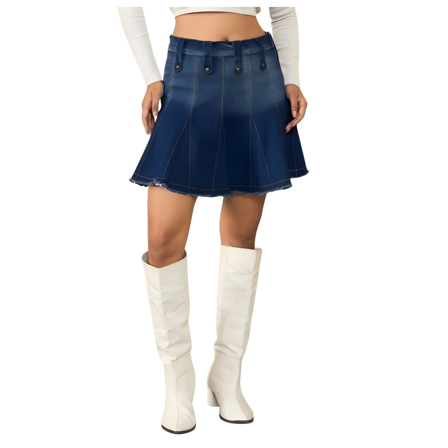 Iris Washed Skirt