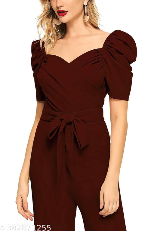 HomeWomenWomen Western WearWomen JumpsuitsTrendystore New Launch Women Jumpusuit With Belt