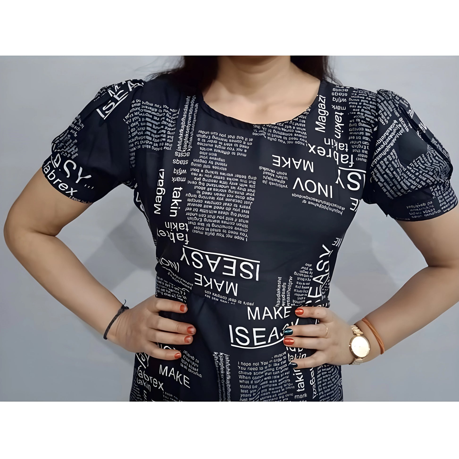 Anais Printed Dress