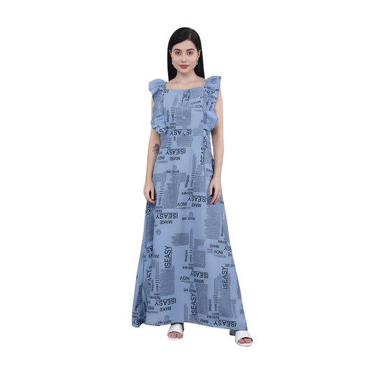 Trace Printed Dress