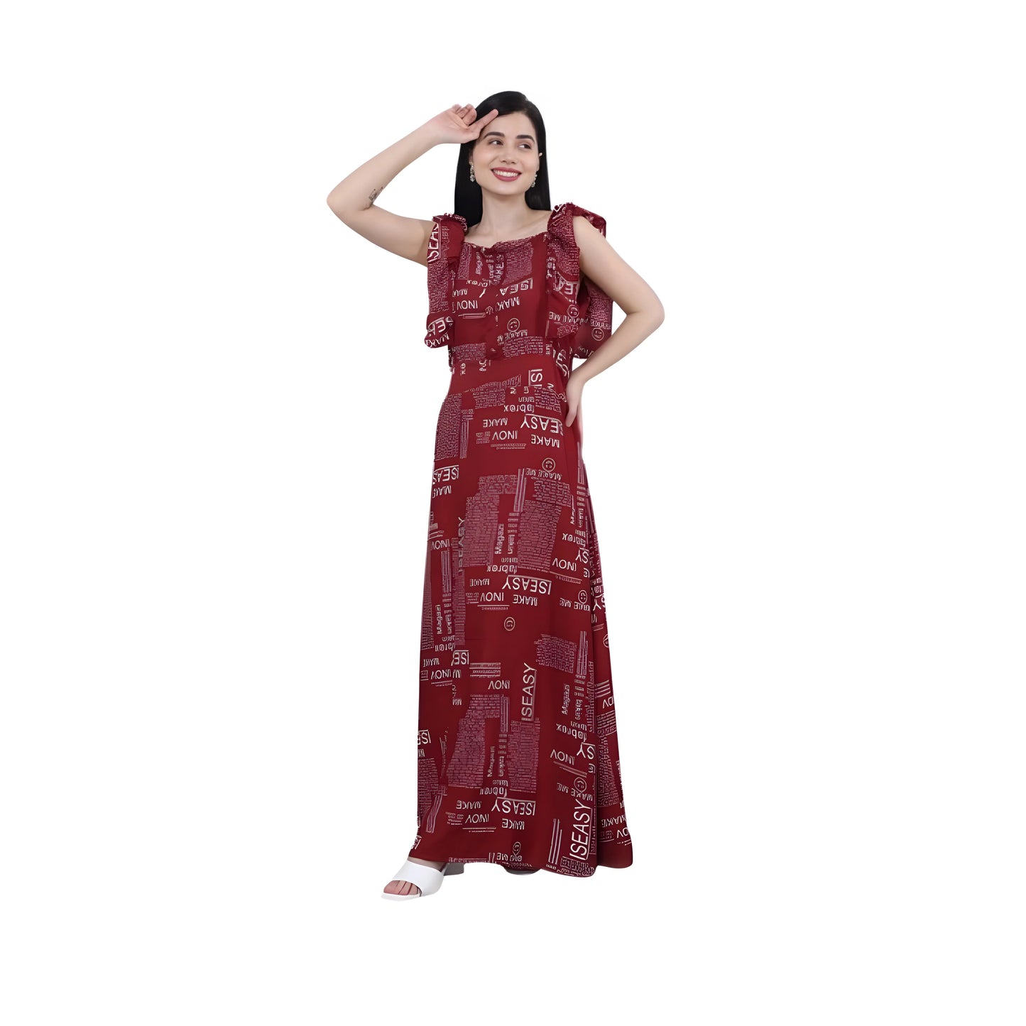 Arc Printed Dress