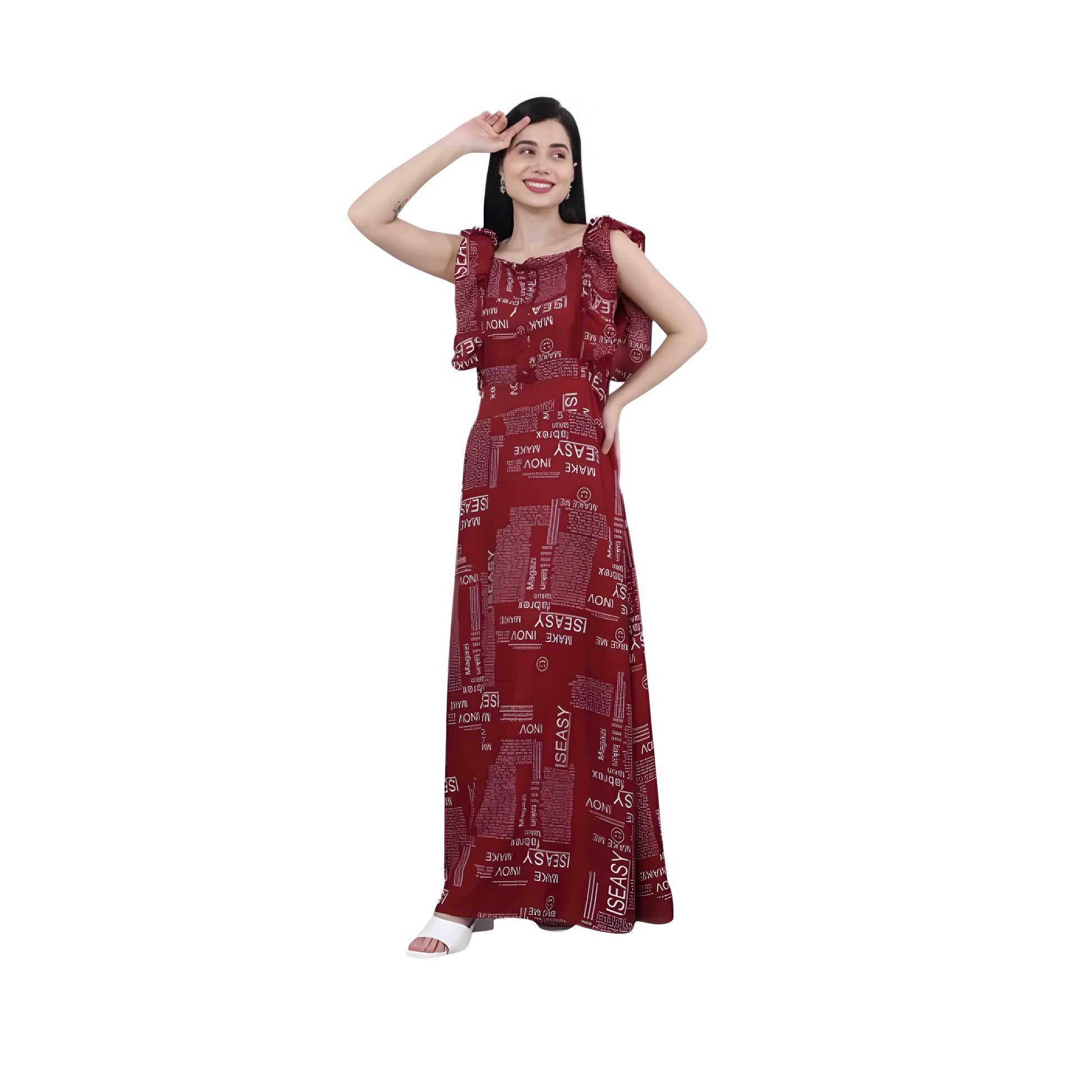 Arc Printed Dress