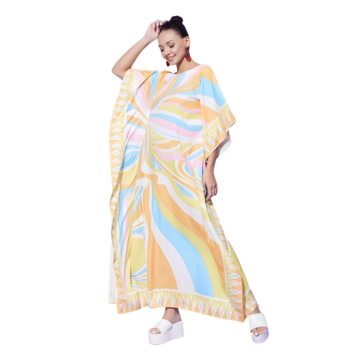 Aster Colour Block Kaftan