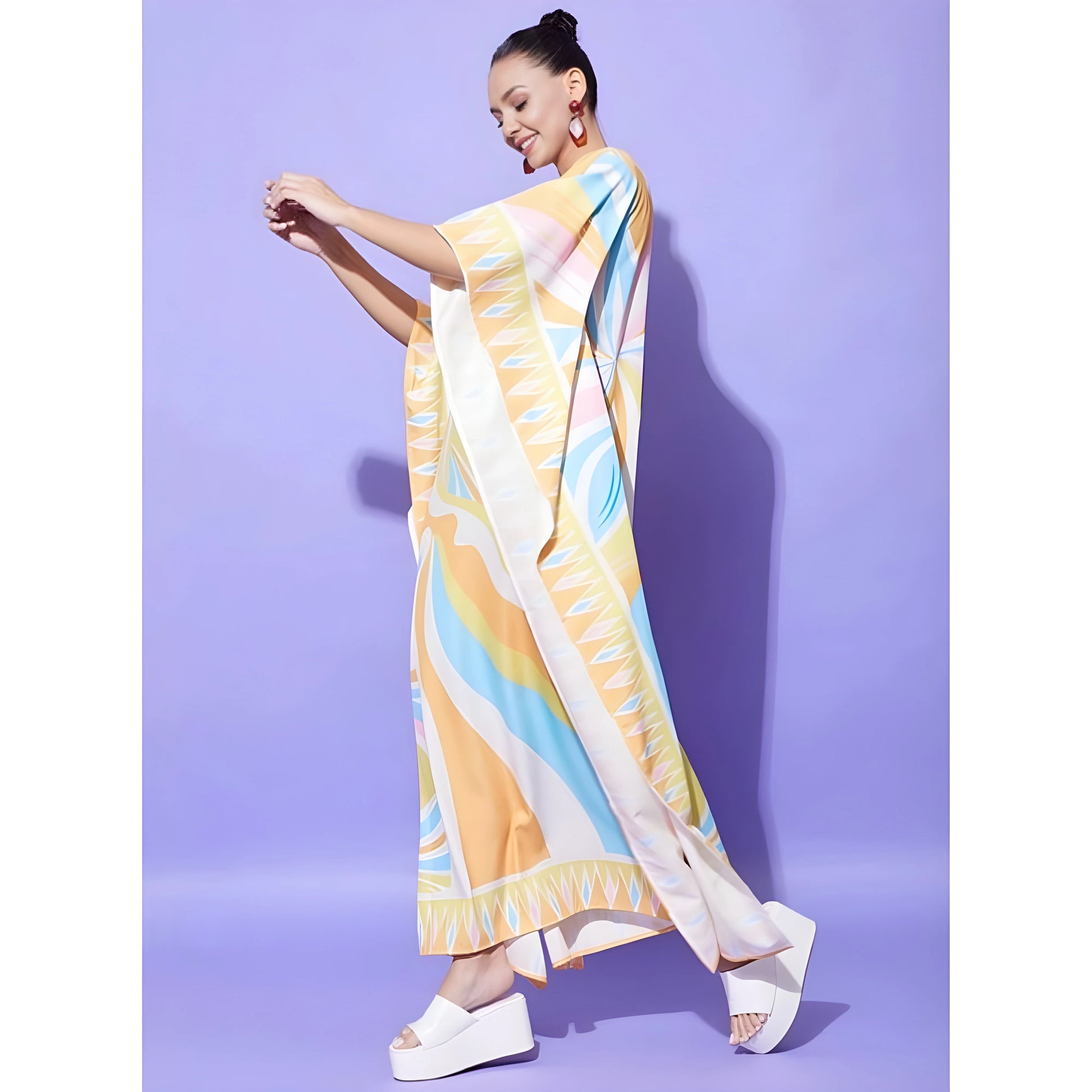 Aster Colour Block Kaftan